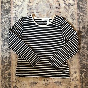 Liz Claiborne Striped Long Sleeve Shirt